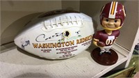 Signed Redskin football dated 2003 NFL with a