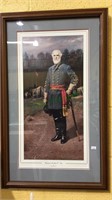 Framed print of General Robert E Lee by Marco's,