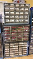 3 shop storage cabinets, with contents, all full,