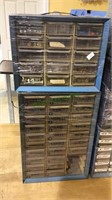 2 shop storage cabinets, 15 & 27 drawers, with