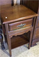 Small bedside table stand with one drawer, 26