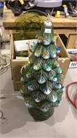 Ceramic Christmas tree that lights up with box of