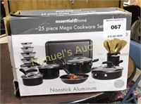 ESSENTIAL HOME 25 PC MEGA COOKWARE SET