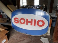 SOHIO two sign with metal frame 70" w x 48" t