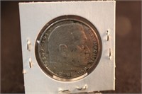 1937-A German WW II Reichsmark Silver Coin