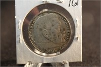 1938-D German WWII 2 Reichsmark Silver Coin