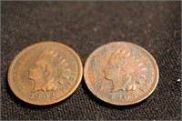 1902 & 1905 Indian Head Cents