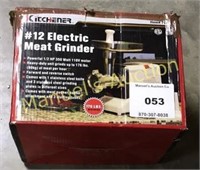 KITCHENER #12 ELECTRIC MEAT GRINDER
