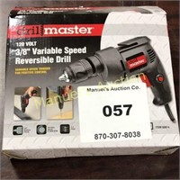 DRILL MASTER 3/8” VARIABLE SPEED REVERSIBLE DRILL