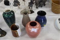 Five Poole Pottery Vases