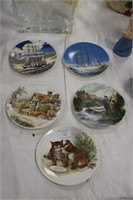 Five Poole Pottery Plates