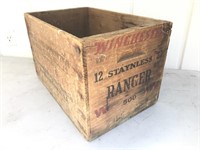 Vintage WINCHESTER Wooden Ammo Box MINT!