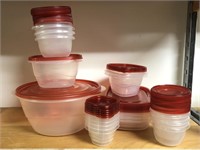 Lot of Rubbermaid Food Storage Containers