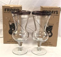 New (2) 2006 TGIFridays Ultimate Summer Glasses