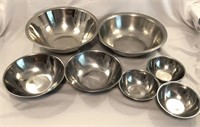 7 pc Stainless Steel Bowl Set