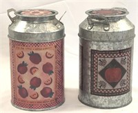 Decorative Country Apple Milk Cans