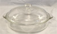 Vintage Pyrex 221 8 Inch Clear Glass Cake Pan