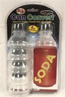 New 6 pc Can Convert-Soda Can Tops