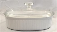 CorningWare French White With Glass Lid
