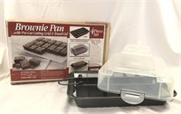 New 4 Pc Brownie Bake Travel Carry Set