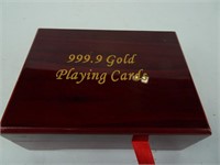 24kt Gold Plated Playing Cards in Wooden Box