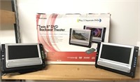 NEW TWIN DVD Players for Traveling in Car
