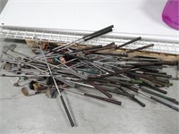 Large Assortment of Old Golf Clubs - Many Rusted