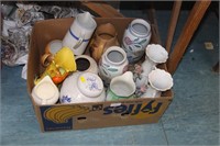 Large box of ceramics