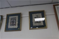Two Egyptian Pictures on Papyrus