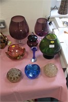 Collection of Coloured Glassware
