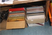 Two boxes of Long Playing Records