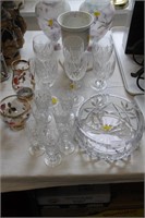Large quantity of Crystal Glasses