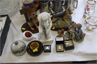 Collection of Ornaments including dogs