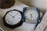 Two Quartz Wall Clocks