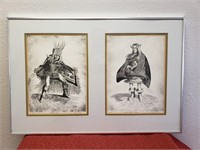 (2) Jack Van Hoesen Prints "Blanket Dancer"