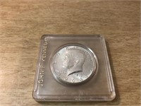 1964 SILVER KENNEDY HALF DOLLAR IN CASE