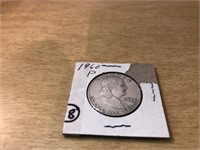 1960 Silver Franklin Half Dollar in Case