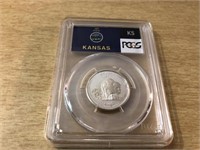 2005-S Silver Kansas $.25 PCGS in Hard Case