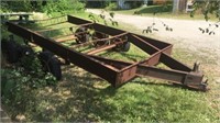 House trailer triple axle frame