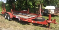 2000 Cronkite pintle hitch tandem axle trailer,