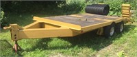 Tandem axle deck over tag trailer, Pintle hitch