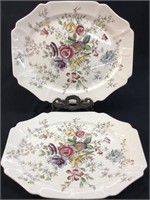 2 LARGE JOHNSON BROS. SHERATION PLATTER