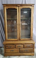 Harrison Furniture Wooden 12 Gun Cabinet w/ Keys