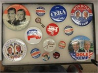 SELECTION OF POLITICAL BUTTONS