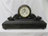 ANTIQUE FRENCH STYLE MARBLE MANTLE CLOCK