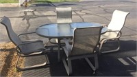 Outdoor Table and Chair Set, includes 4 chairs