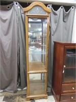 MODERN DISPLAY CABINET - AS IS 76.5"T X 19"W X