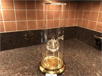 Large 15" glass Wolfard Oil Lamp