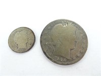 1902 Half Dollar and 1907 Dime