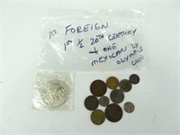 Ten World Coins - First Half of 20th Century +